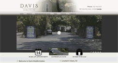 Desktop Screenshot of davismobileestates.com